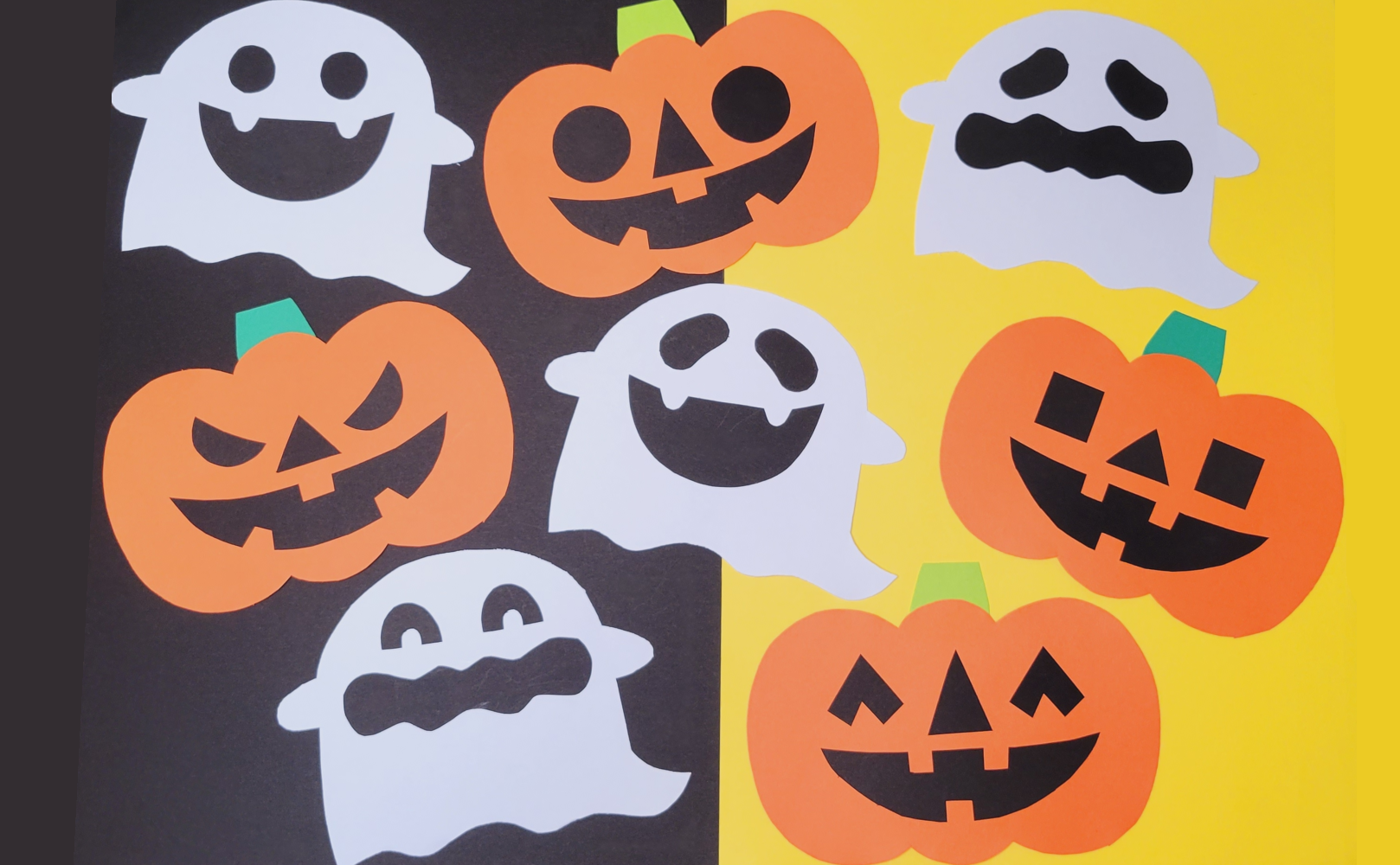 人気の製品 ハロウィン カード 10枚 かぼちゃ ジャックオーランタン 壁面 保育